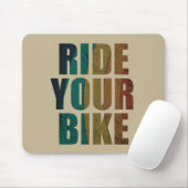 inspirerende citaten over fietsen muismat (Met muis)