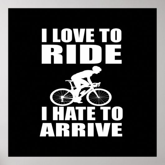 inspirerende citaten over fietsen poster (Voorkant)