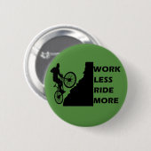 inspirerende citaten over fietsen ronde button 5,7 cm (Voorkant /achterkant)