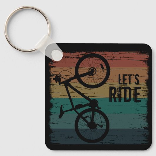 inspirerende citaten over fietsen sleutelhanger (Voorkant)