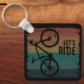 inspirerende citaten over fietsen sleutelhanger (Voorkant)