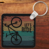 inspirerende citaten over fietsen sleutelhanger (Achterkant)