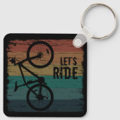 inspirerende citaten over fietsen sleutelhanger (Achterkant)