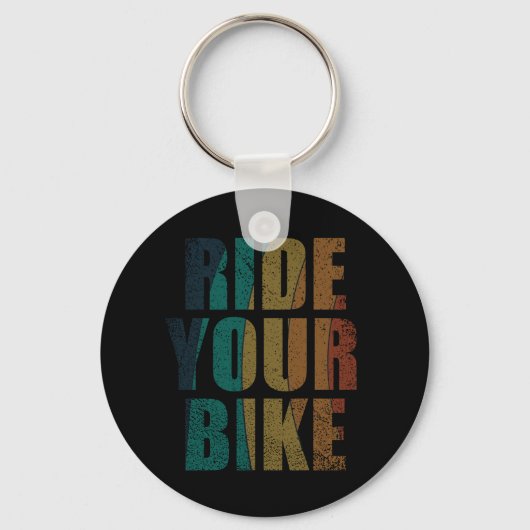 inspirerende citaten over fietsen sleutelhanger (Voorkant)