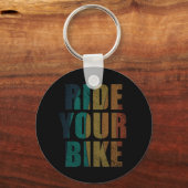 inspirerende citaten over fietsen sleutelhanger (Voorkant)