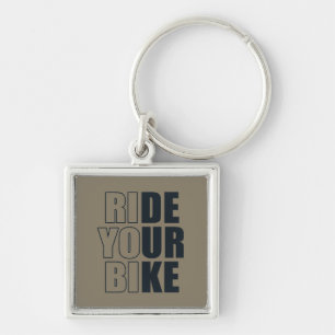 inspirerende citaten over fietsen sleutelhanger