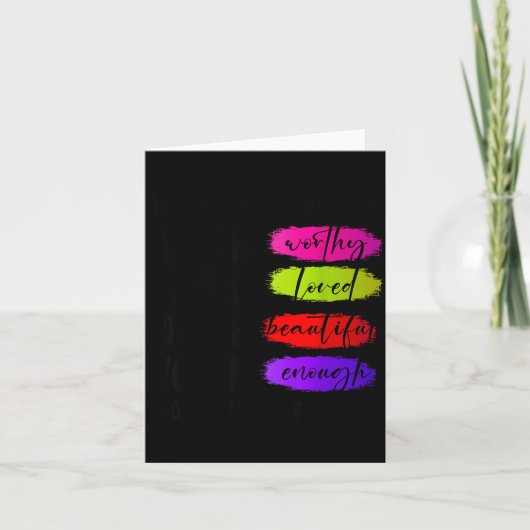 Inspirerende Citaten, Positieve Mentaliteit, Leide Bedankkaart (Voorkant)