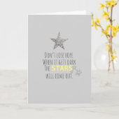 Inspirerende citatensterren kaart (Gele Bloem)