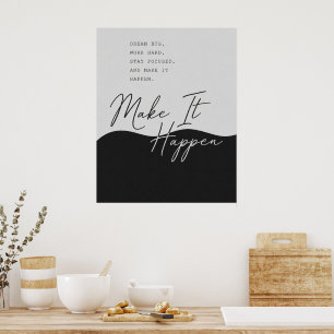 Inspirerende Citatontwerp – Minimalistische Muurpr Poster