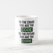 Inspirerende codequote – Code en Core Koffiemok (Center)