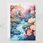 Inspirerende Country Creek verjaardagsfeestje Kaart (Achterkant)