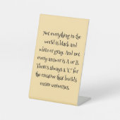 Inspirerende Creativiteit Creatieve Aanmoediging Q Reclamebord Met Voetstuk (Voorkant)