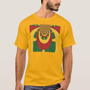 Inspirerende Culturele Jamaica's Rastas Kleuren Ku T-shirt