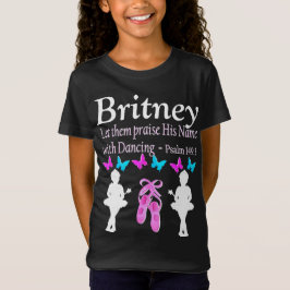 INSPIRERENDE DANSER CITAAT GEPERSONALISEERD T-SHIR T-SHIRT