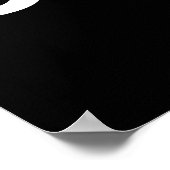 Inspirerende Dappere Zwarte Typografie Citaat Post Poster (Hoek)