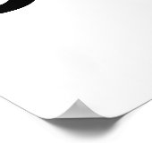 Inspirerende Dappere Zwarte Typography Citaat Post Poster (Hoek)