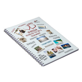 Inspirerende Doelen Visie Bord Collage Foto's Notitieboek