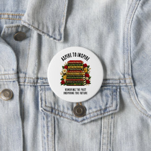 Inspirerende Droom Als Martin Zwarte Helden Boeken Ronde Button 7,6 Cm