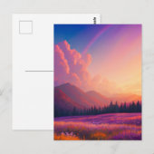 Inspirerende Dusk in de charmante Floral Valley Briefkaart (Voorkant / Achterkant)