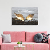 Inspirerende "Een maaltijd is beter ..." Drieteens Canvas Afdruk (Insitu (Woonkamer))