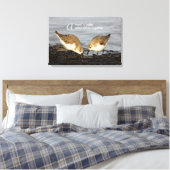 Inspirerende "Een maaltijd is beter ..." Drieteens Canvas Afdruk (Insitu (Slaapkamer))