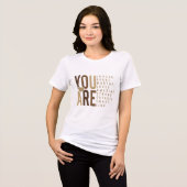 Inspirerende empowerment voor vrouwen  Tri-Blend shirt (Voorkant volledig)