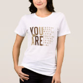 Inspirerende empowerment voor vrouwen  Tri-Blend shirt (Voorkant)
