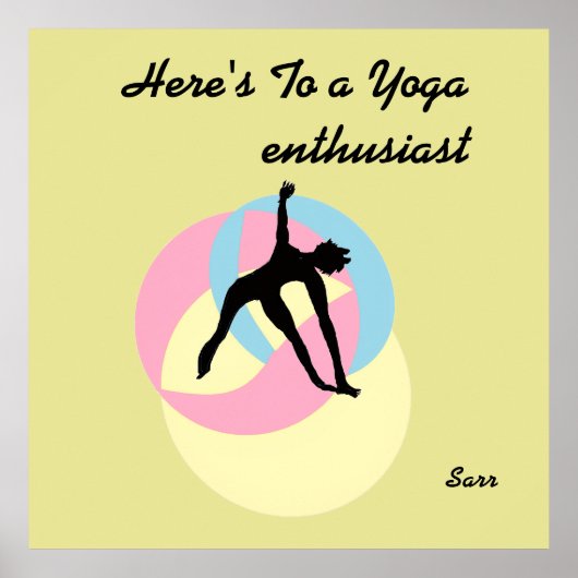 Inspirerende en Mindful Poster Yoga (Voorkant)