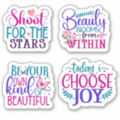 Inspirerende en Motiverende Kinderen Sticker (Voorkant)