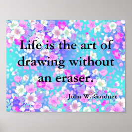 Inspirerende en Motiverende Spreuk over Leven Poster
