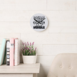Inspirerende en Motiverende Typografie Citaat Kuns Ronde Klok