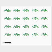 Inspirerende en motiverende vegan Logo Hart Sticker (Vel)