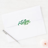 Inspirerende en motiverende vegan Logo Hart Sticker (Envelop)