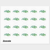 Inspirerende en motiverende vegan Logo Ronde Sticker (Vel)