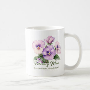 Inspirerende februari geboortebloem moeder wrap koffiemok