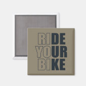 inspirerende fietsen citaten magneet (Voorkant / Achterkant)