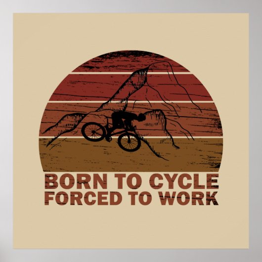 inspirerende fietsquotes poster (Voorkant)