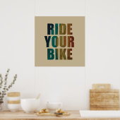 inspirerende fietsquotes poster (Keuken)