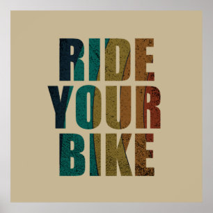 inspirerende fietsquotes poster