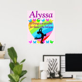 INSPIRERENDE FIGUUR DIE GEPERSONALISEERD POSTER SK (Thuiskantoor)