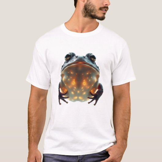 Inspirerende Floating Toad Face Art T-shirt (Voorkant)