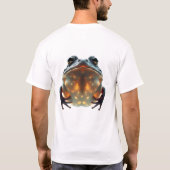 Inspirerende Floating Toad Face Art T-shirt (Achterkant)