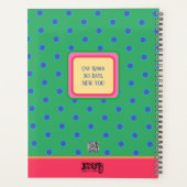 Inspirerende Floral Glow Gepersonaliseerde Plezie Planner (Achterkant)
