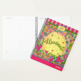 Inspirerende  Floral Illuminate Gepersonaliseerd Planner