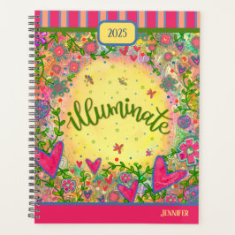 Inspirerende Floral Illuminate Gepersonaliseerd Planner