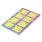 Inspirerende Floral Weekly Planner Tear Away Notit Notitieblok (Schuin)