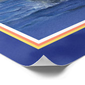 Inspirerende Fun Whale Print - Deep Blue Border (Hoek)