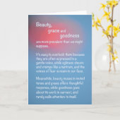 Inspirerende gedachte blanco kaart (Gele Bloem)