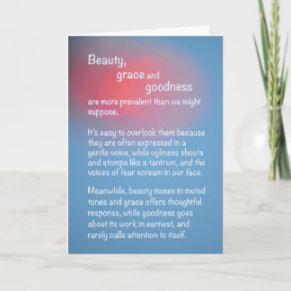 Inspirerende gedachte blanco kaart