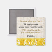 Inspirerende gedachte Boeddha citaat Magneet (Voorkant / Achterkant)